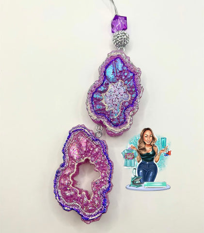 Double Hanging Geode