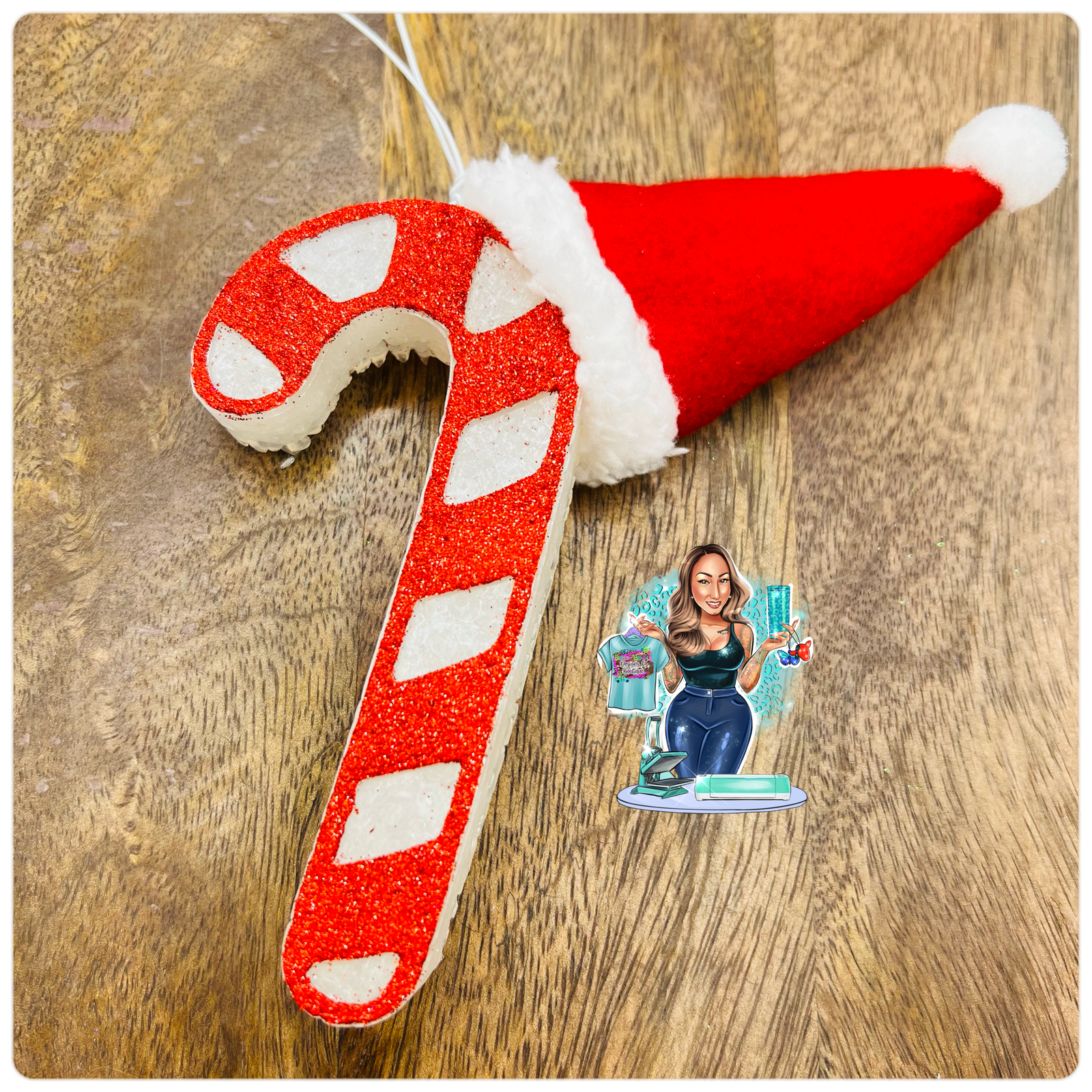 Santa Hat Candy Cane