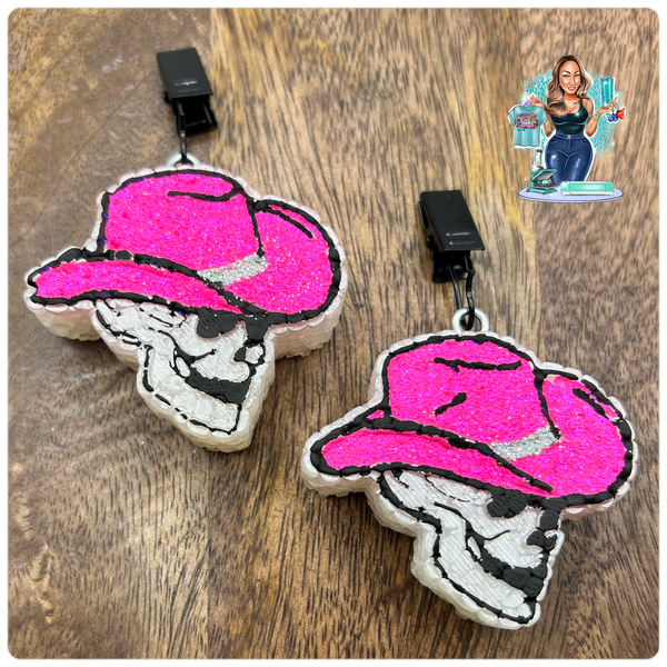 Skull Cowboy Vent Clips