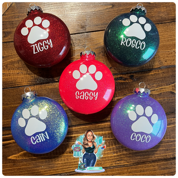 Pet Name Large Disc Ornament