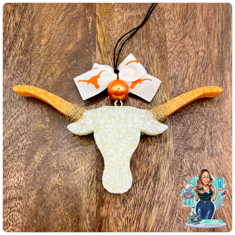 White & Orange Longhorn