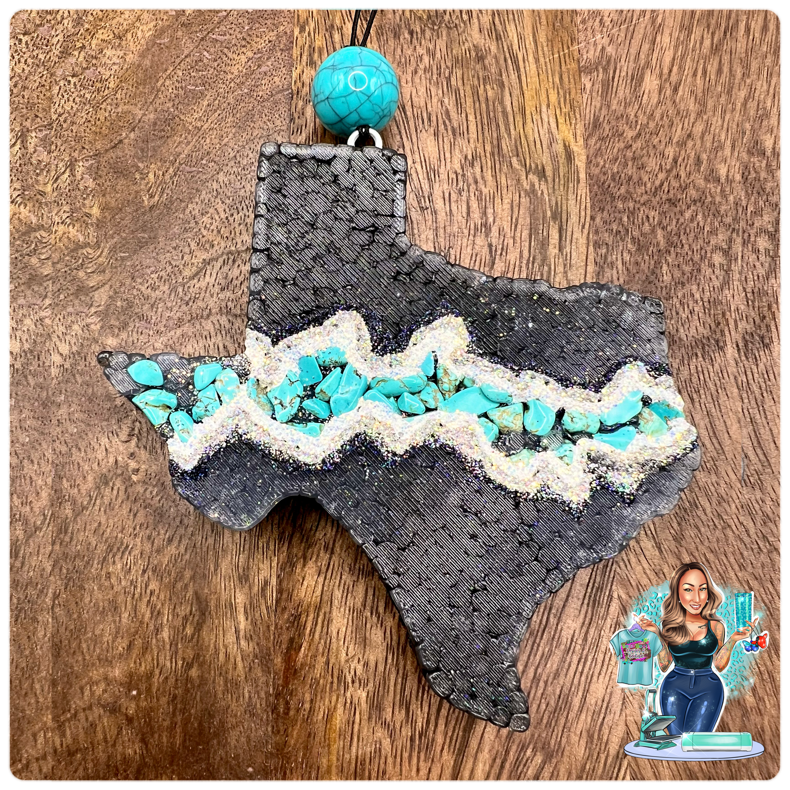 Turquoise Geode Texas