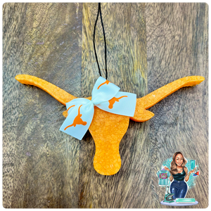 Orange Longhorn W/ Bow