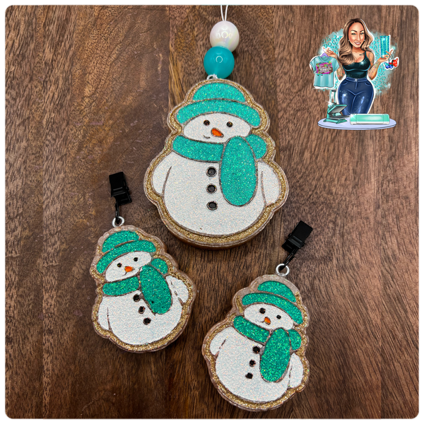 Snowman Gingerbread Vent Clips