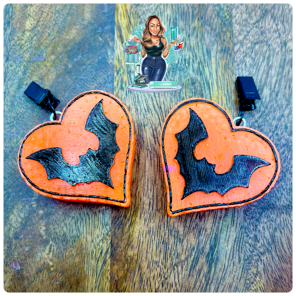 Bat Heart Vent Clips