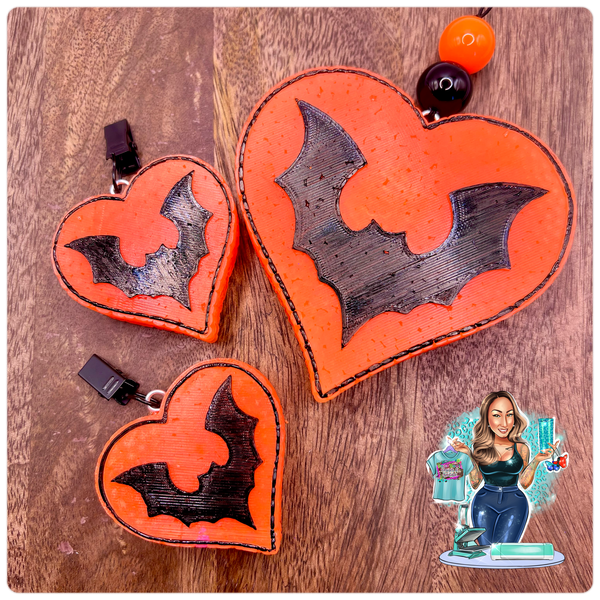 Bat Heart Vent Clips