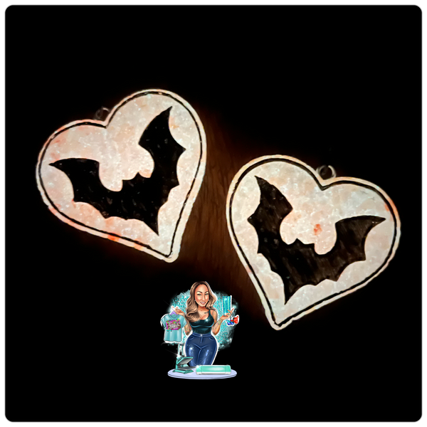 Bat Heart Vent Clips