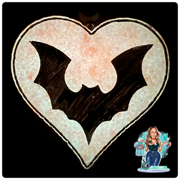 Glow In The Dark Bat Heart