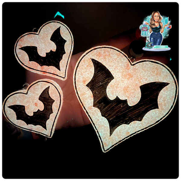 Glow In The Dark Bat Heart