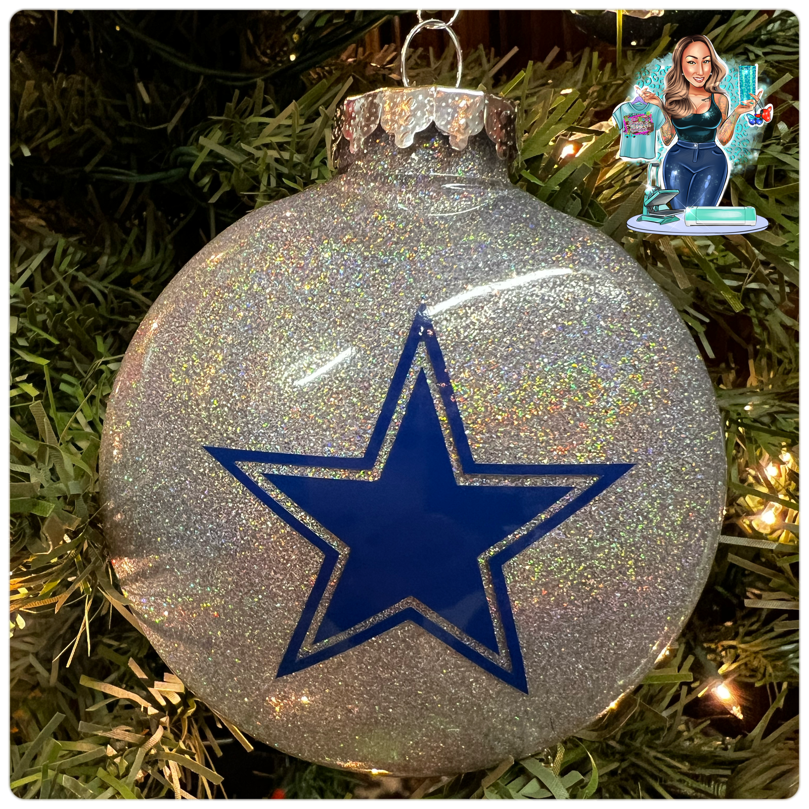 Cowboys #2 Large Disc Ornament