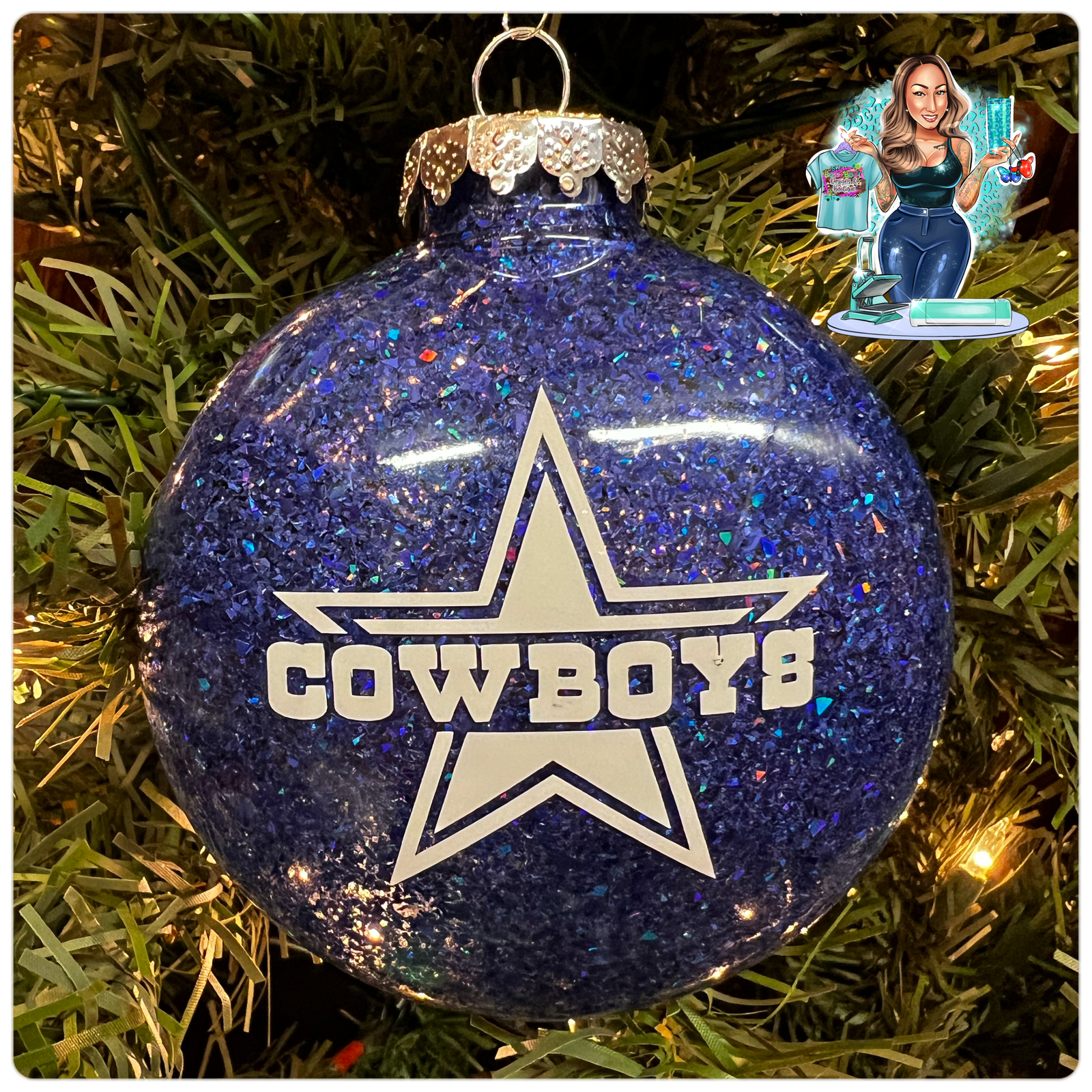 Cowboys #4 Large Disc Ornament