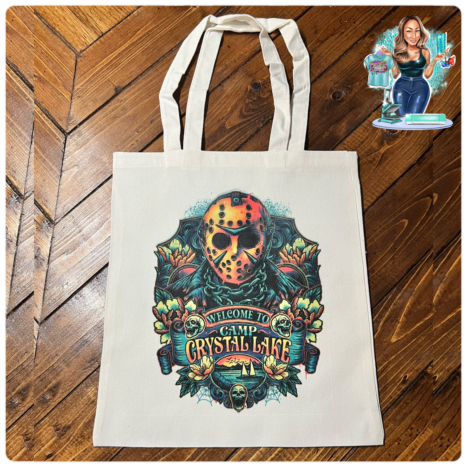 Crystal Lake Canvas Bag