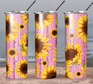 Pink Rustic Sunflowers