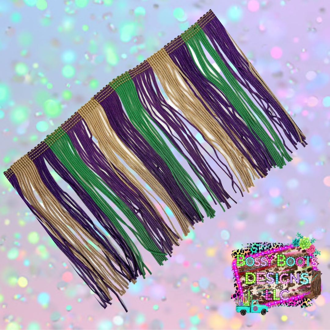 (4”)Mardi Gras Fringe