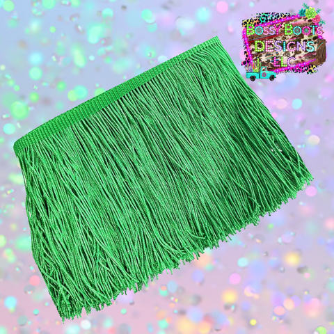 (6”)Shamrock Green Fringe