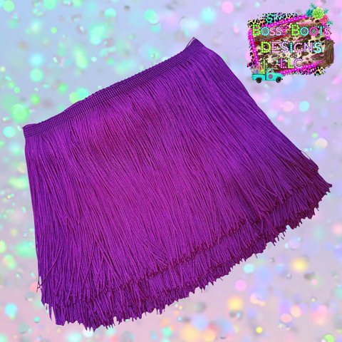 (6”)Purple Fringe