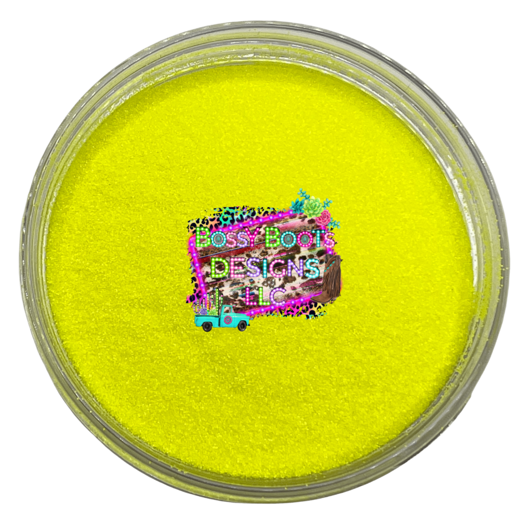 Electric Sunshine Matte Glitter BossyBootsDesigns