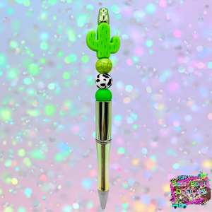 Cactus Refillable Beaded Pen