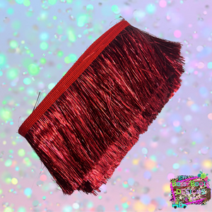 (4”)Red Tinsel Fringe