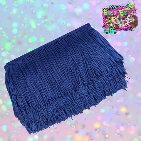 (4”)Royal Blue Fringe