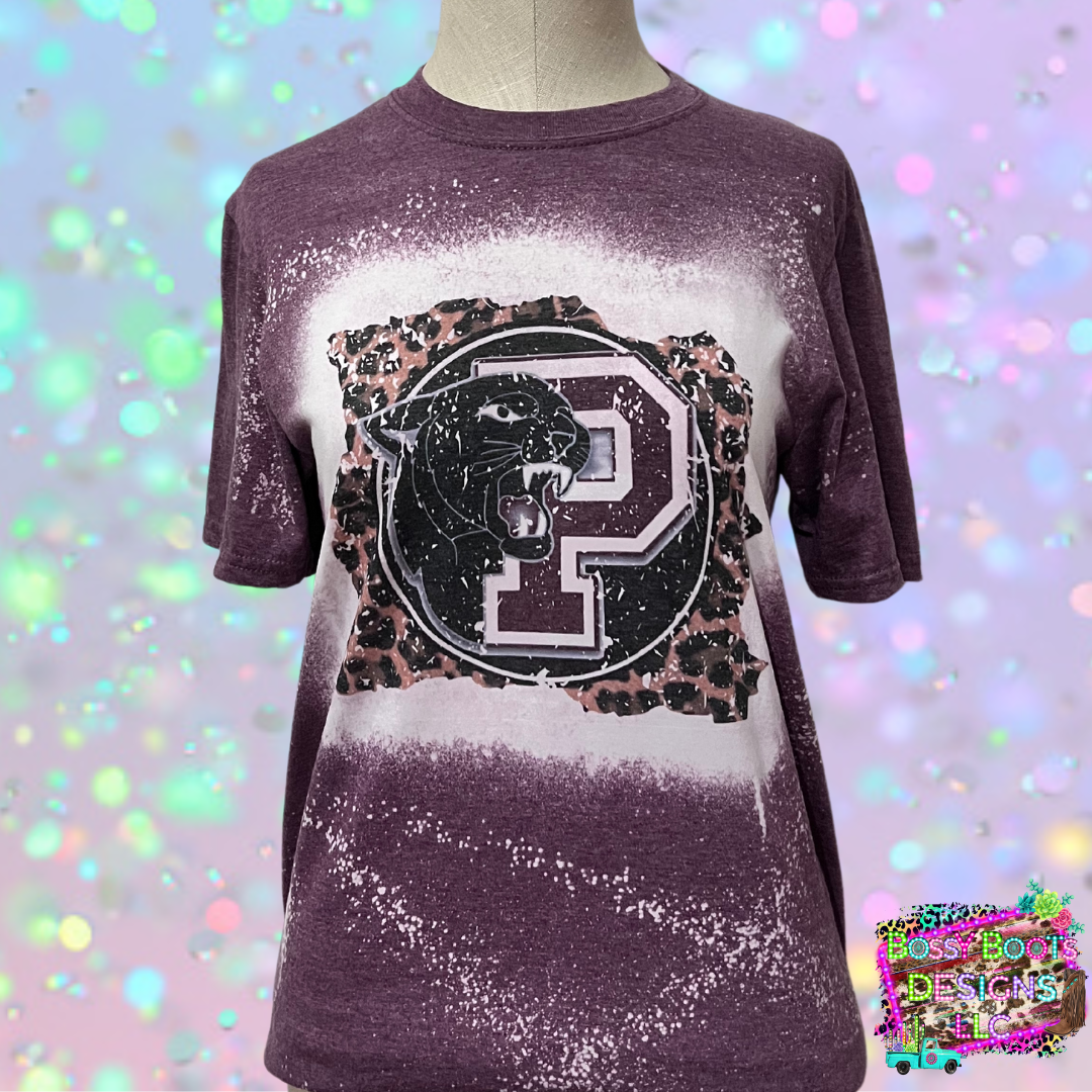 Leopard Princeton Panthers Bleached Tee