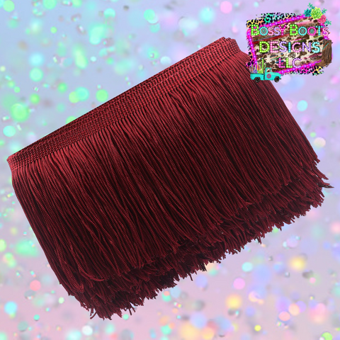 (4”)Maroon Fringe