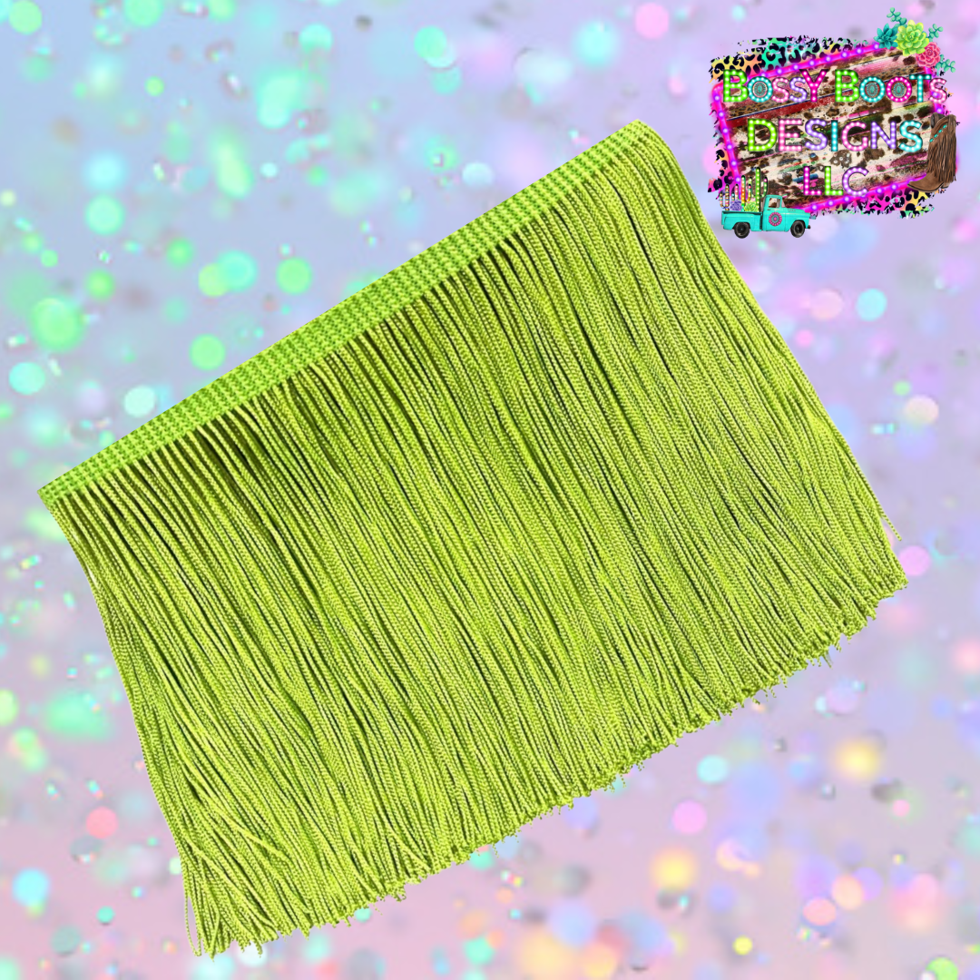 (6”)Grinch Green Fringe