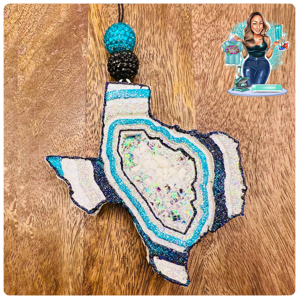 3D Solid Geode Texas